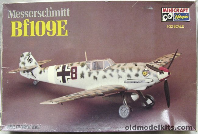 Hasegawa 1/32 Messerschmitt Bf-109E - E-1 / E-5 / E-6 / E-4 Trop / E-3 / E-4 / E-7 / E-1B- E-3B and E-4B, 1073 plastic model kit